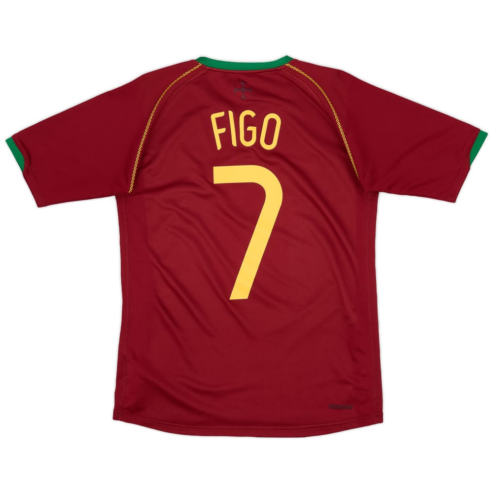 2006-08 Portugal Home Shirt Figo #7 - 8/10 - (S)