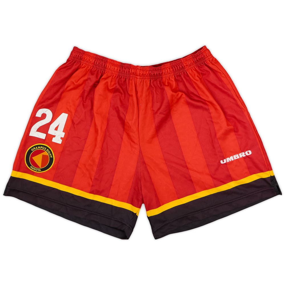 1997 Nagoya Grampus Eight Player Issue Home Shorts #24 - 6/10 - (L)