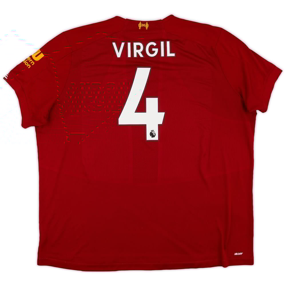 2019-20 Liverpool Home Shirt Virgil #4 - 6/10 - (3XL)