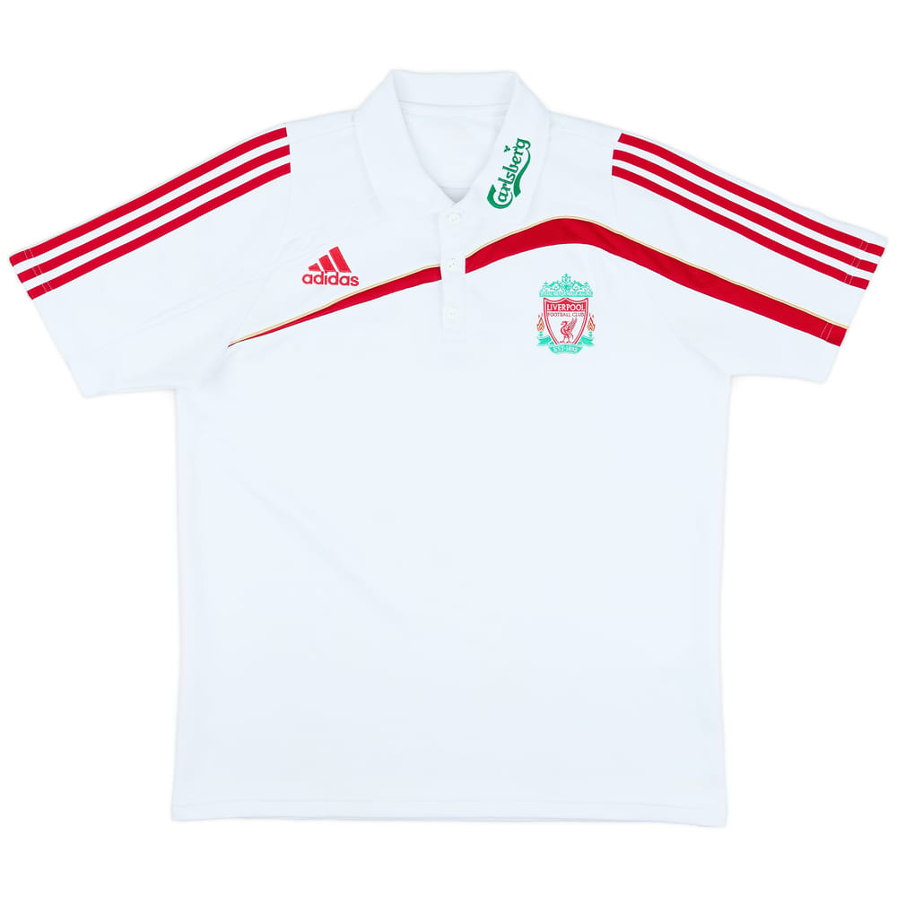 2009-10 Liverpool adidas Polo Shirt - 8/10 - (L)