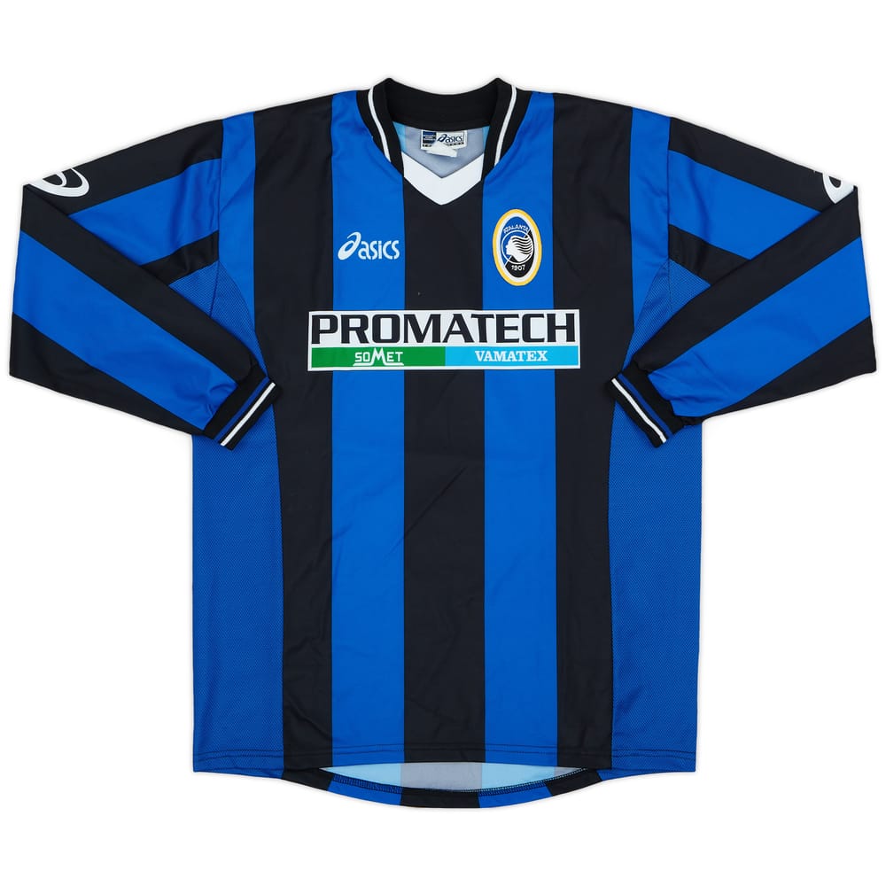 2002-03 Atalanta Home L/S Shirt - 9/10 - (M)