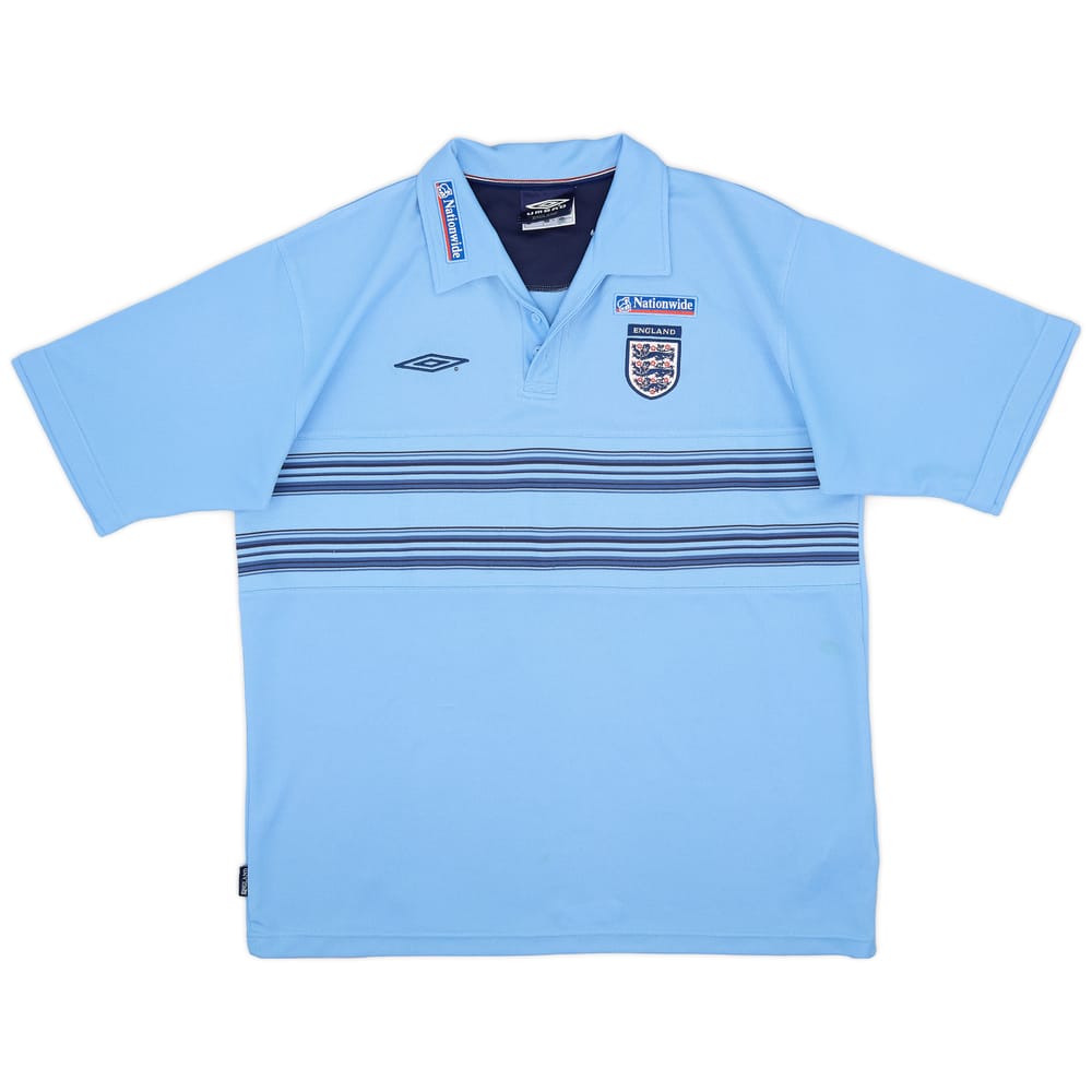 2000-01 England Umbro Polo Shirt - 6/10 - (XL)