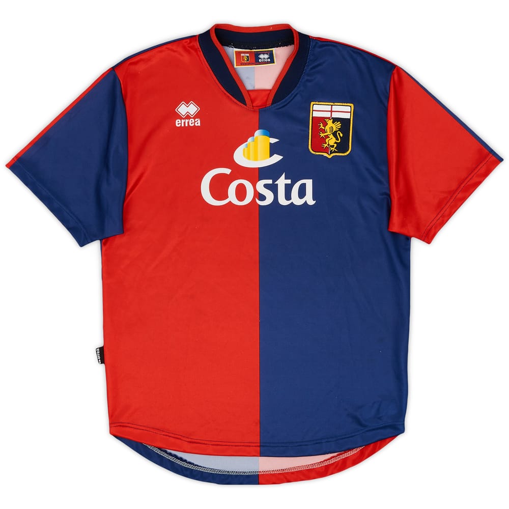 2003-04 Genoa Home Shirt - 9/10 - (XL.Boys)