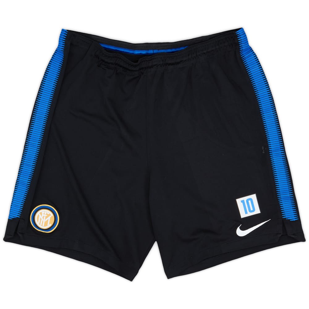 2017-18 Inter Milan Nike Player Issue Training Shorts #10 - 6/10 - (L)