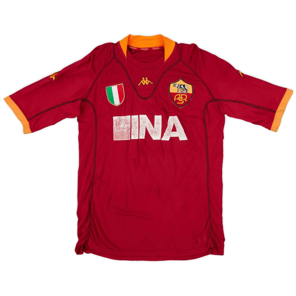 2001-02 Roma Home Shirt - 5/10 - (L)