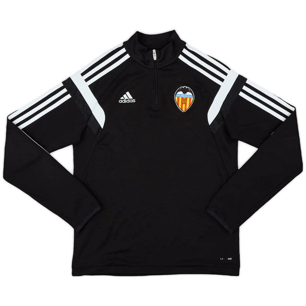 2014-15 Valencia adidas 1/4 Zip Sweat Top - 8/10 - (L.Boys)