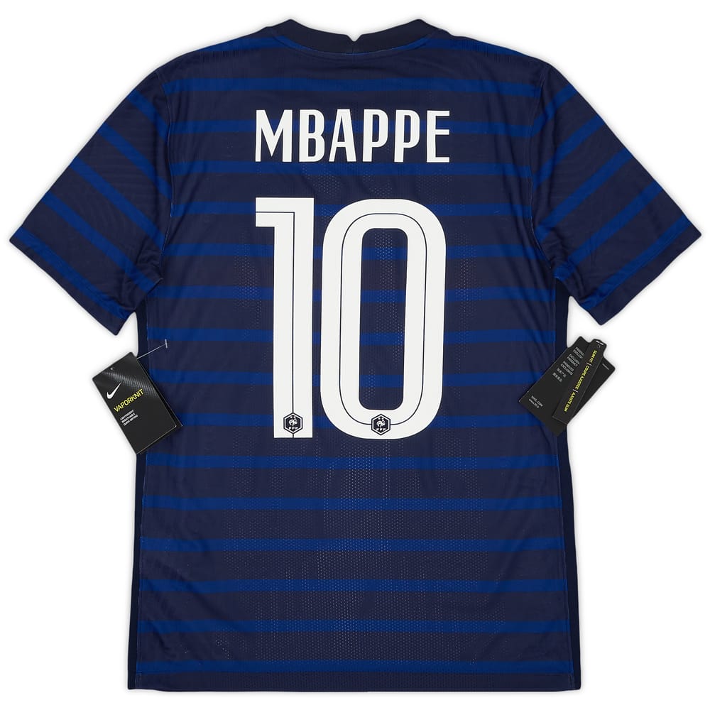 2020-21 France Authentic Home Shirt Mbappe #10 (S)