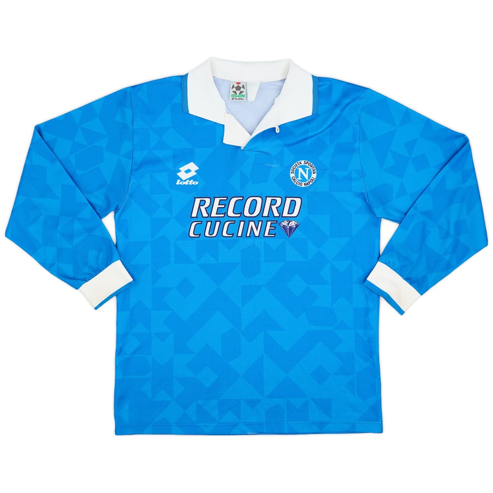 1994-96 Napoli Home L/S Shirt - 7/10 - (M)