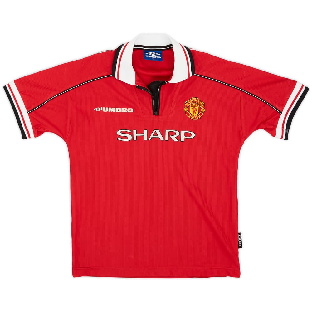 1998-00 Manchester United Home Shirt - 7/10 - (L.Boys)