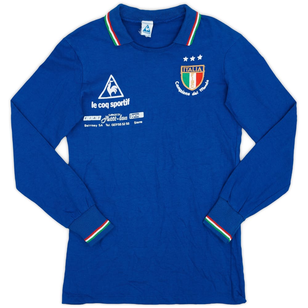 1982 Italy 'Campione del Mondo' Home/Training L/S Shirt - 9/10 - (S)