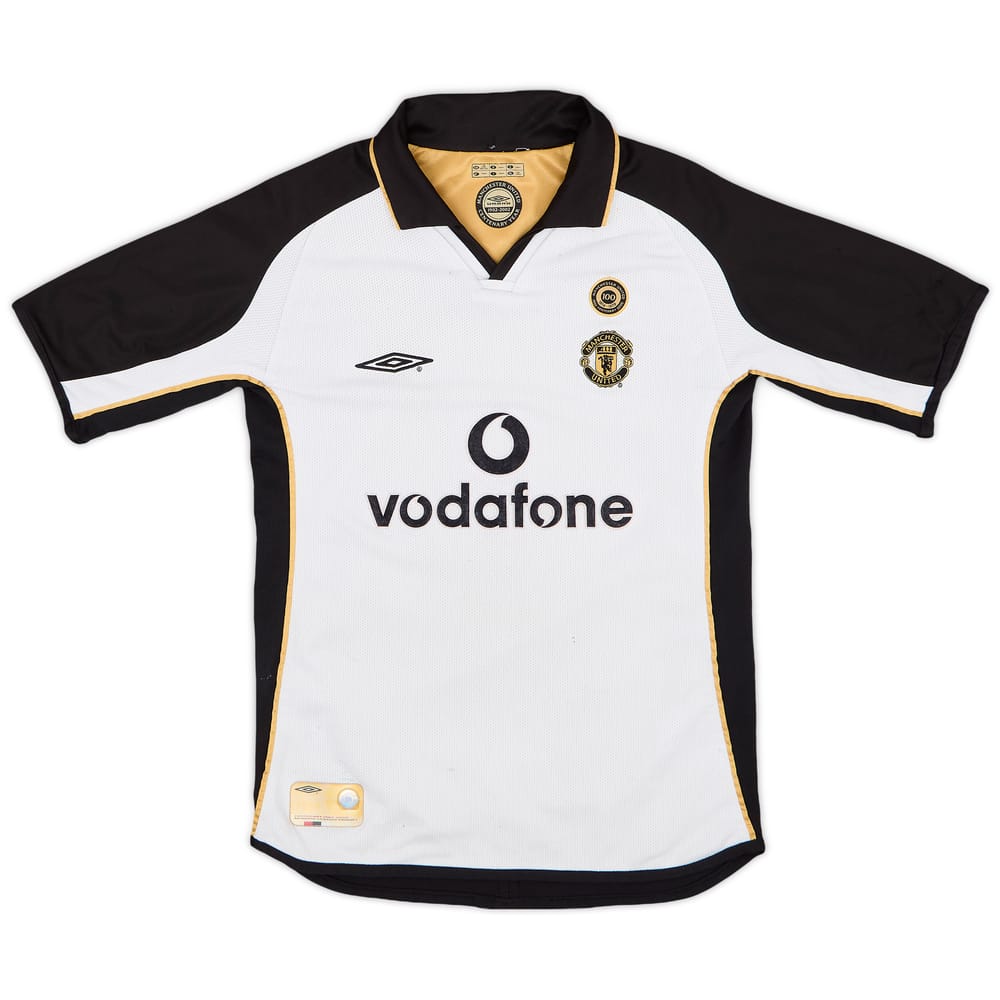 2001-02 Manchester United Centenary Away/Third Shirt - 4/10 - (S.Boys)