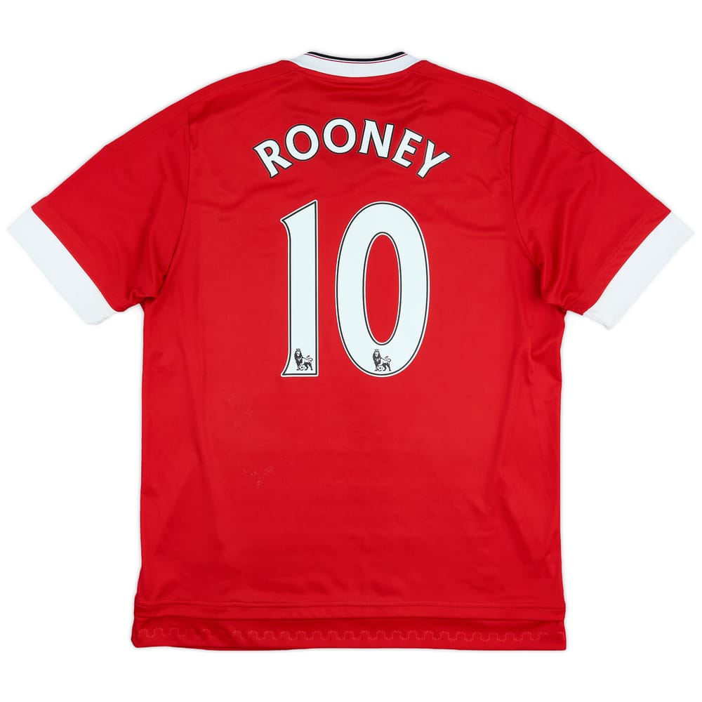2015-16 Manchester United Home Shirt Rooney #10 - 8/10 - (L)