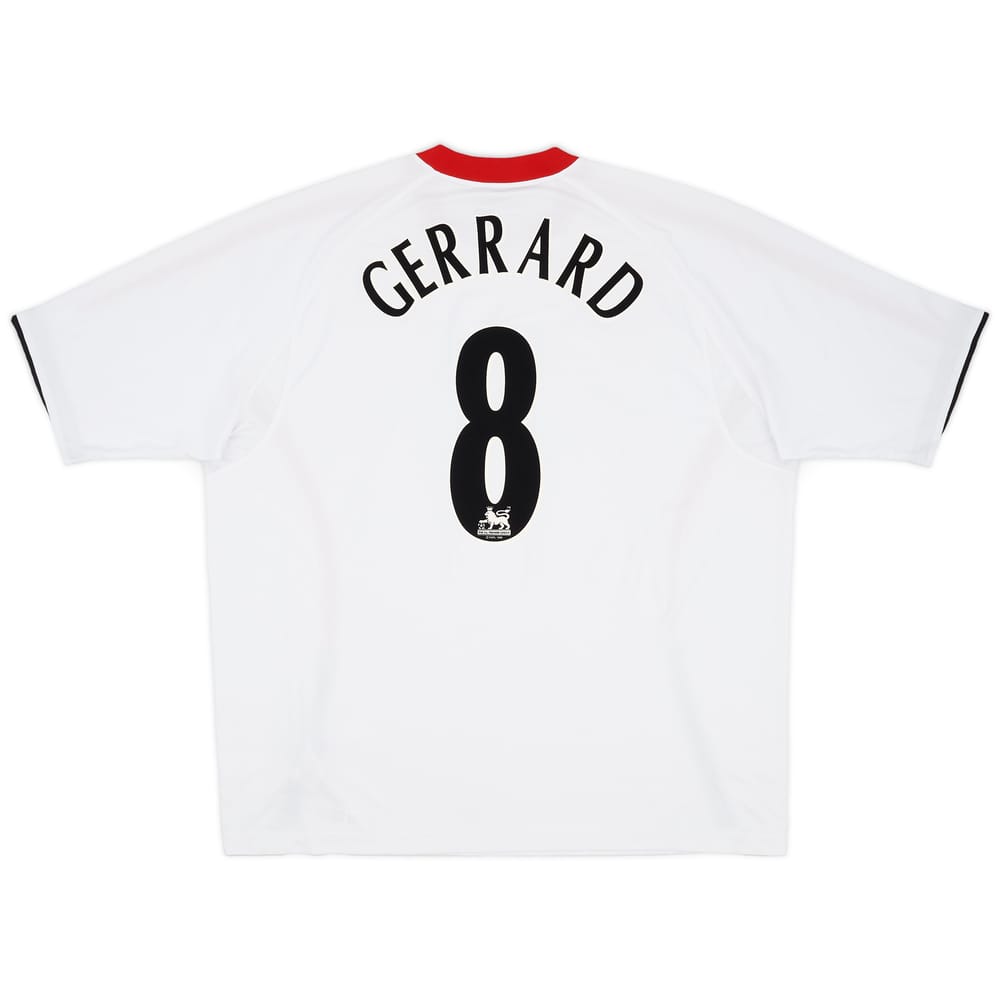 2005-06 Liverpool Away Shirt Gerrard #8 - 9/10 - (XXL)