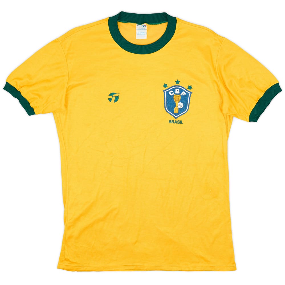 1982-85 Brazil Home Shirt - 9/10 - (L)