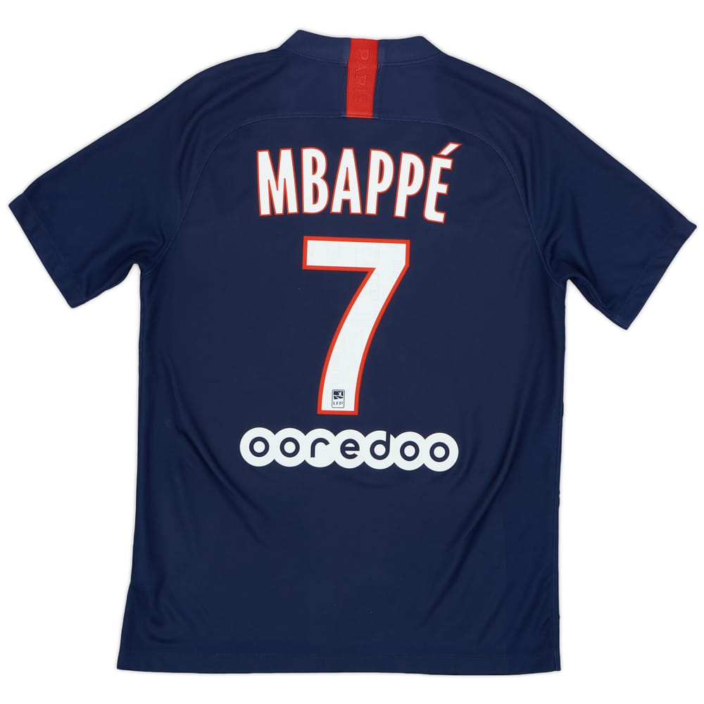 2019-20 Paris Saint-Germain Home Shirt Mbappe #7 - 6/10 - (M)