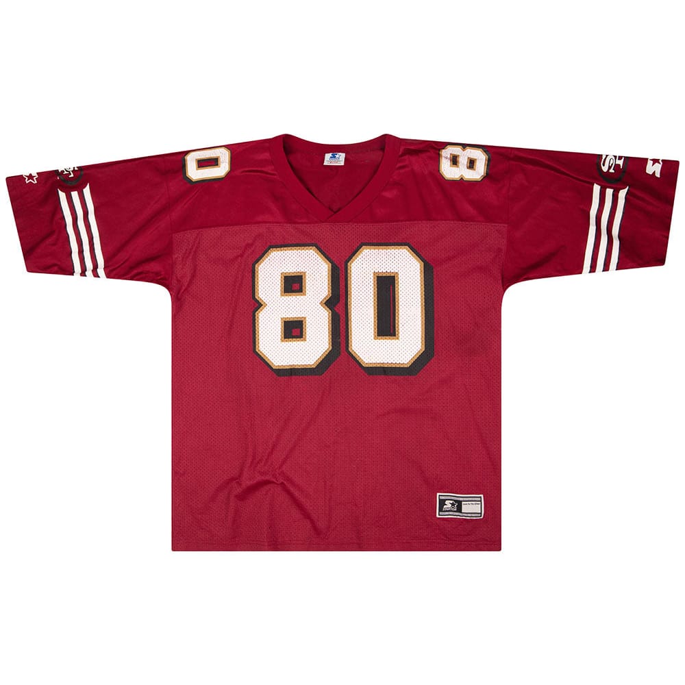 1996-00 San Francisco 49ers Rice #80 Starter Jersey (Home) XXL