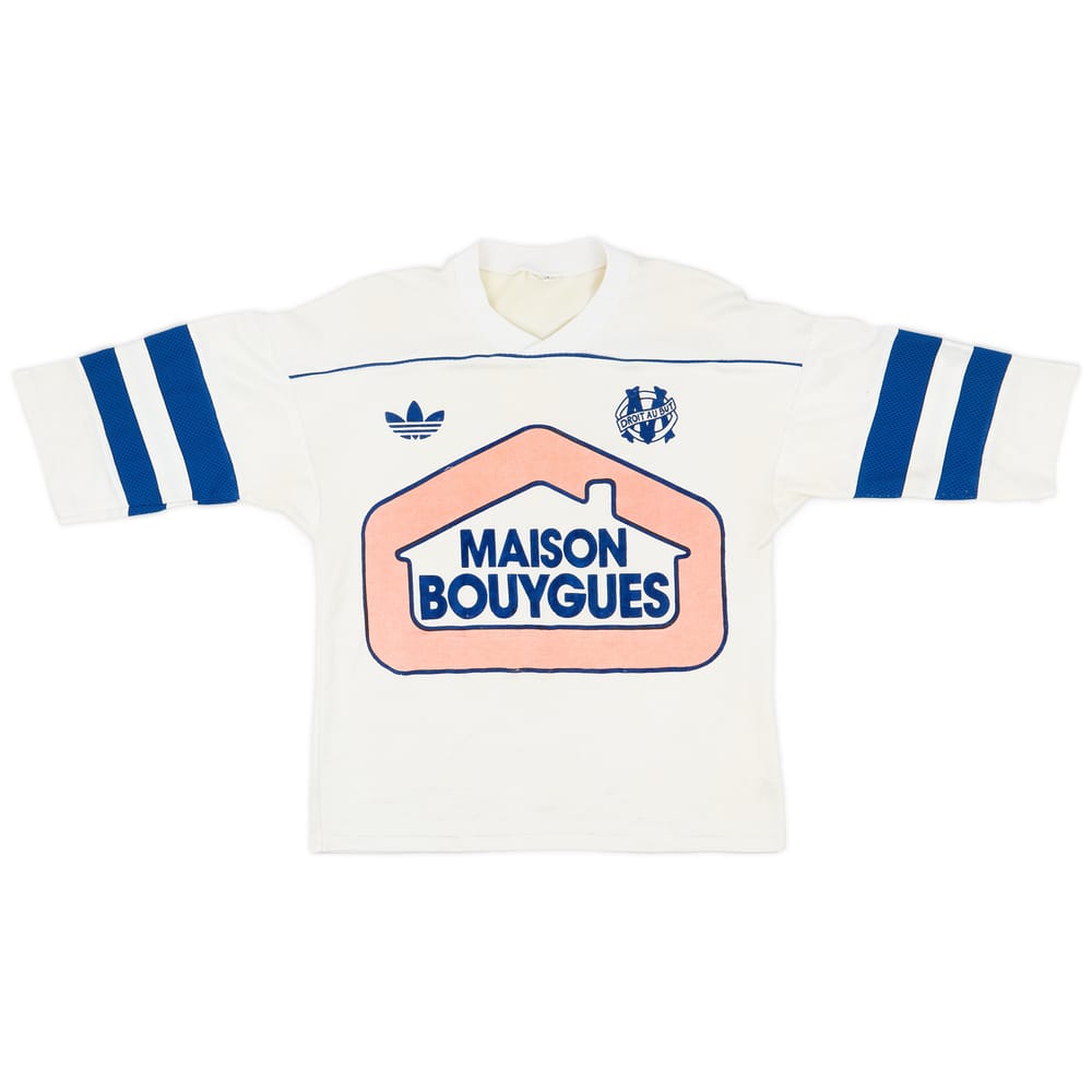 1986-87 Olympique Marseille Home Shirt #11 - 7/10 - (M)