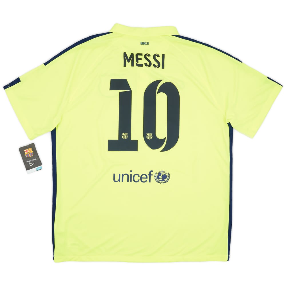 2014-15 Barcelona Third Shirt Messi #10 (XXL)