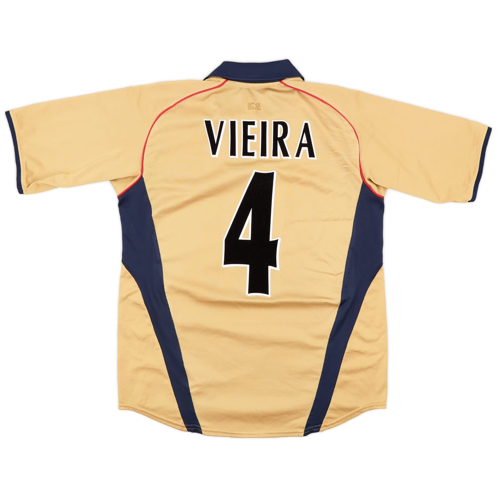 2001-02 Arsenal Away Shirt Vieira #4 - 9/10 - (M)