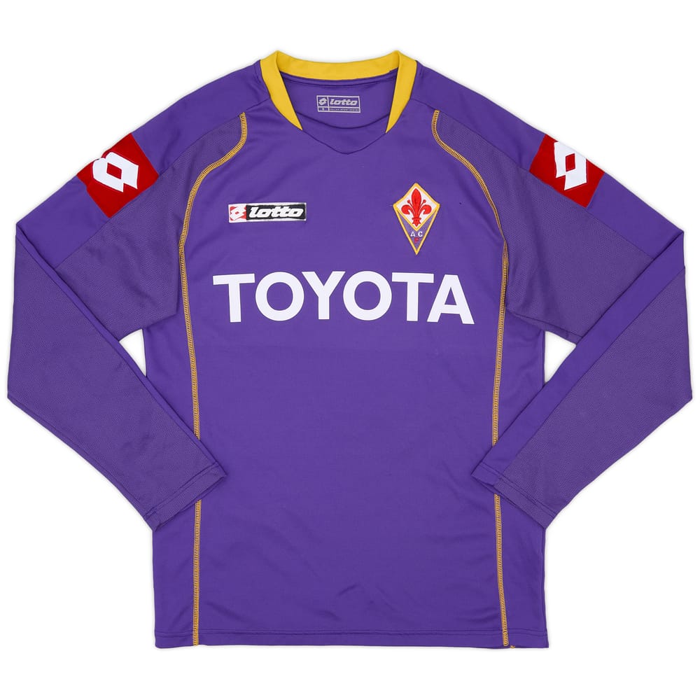 2008-09 Fiorentina Home L/S Shirt #6 - 5/10 - (S)