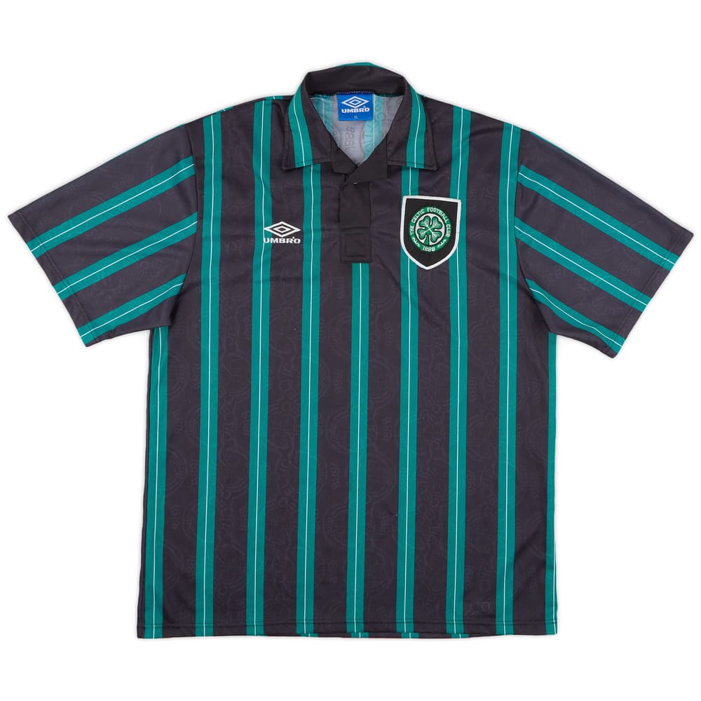 1992-93 Celtic Away Shirt - 9/10 - (XL)