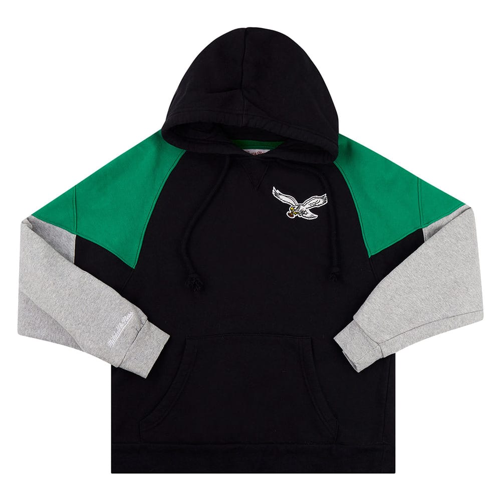 2018 Philadelphia Eagles Mitchell & Ness Hooded Sweat Top S
