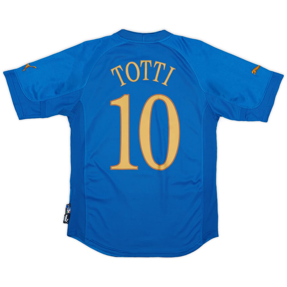 2004-06 Italy Home Shirt Totti #10 - 8/10 - (M)