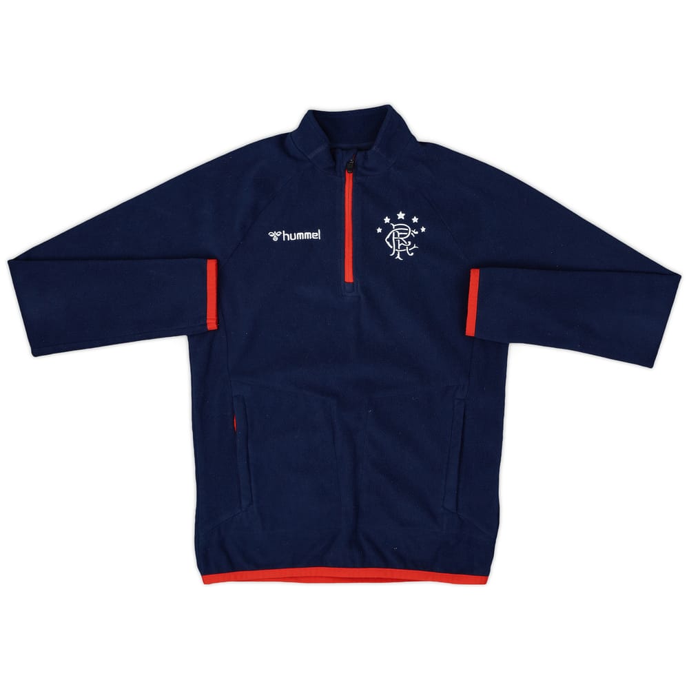2018-19 Rangers Hummel 1/4 Zip Fleece Top - 9/10 - (L.Boys)