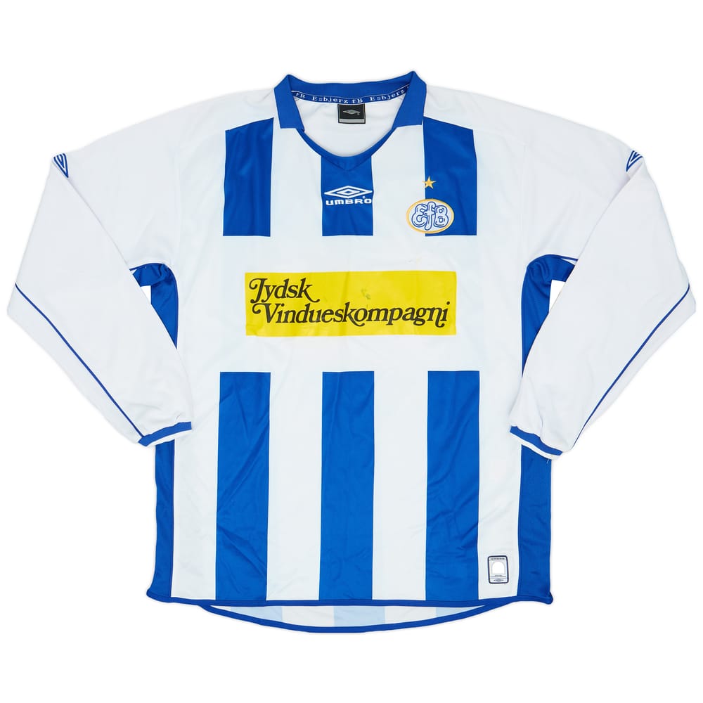 2005-06 Esbjerg Home L/S Shirt - 8/10 - (XL)