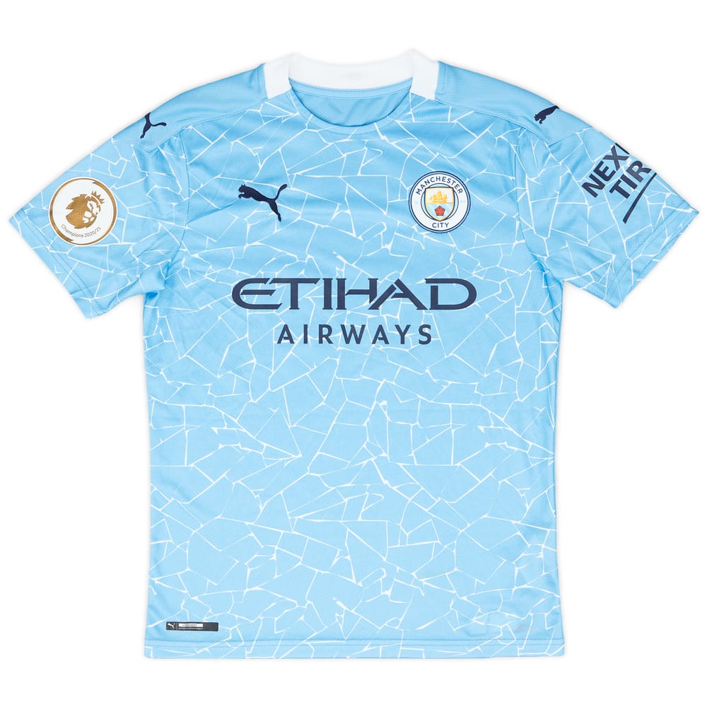 2020-21 Manchester City 'Champions 20-21' Home Shirt - 7/10 - (S)