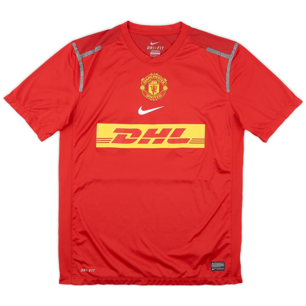 2012-13 Manchester United Player Issue Nike Training Shirt - 8/10 - (M)