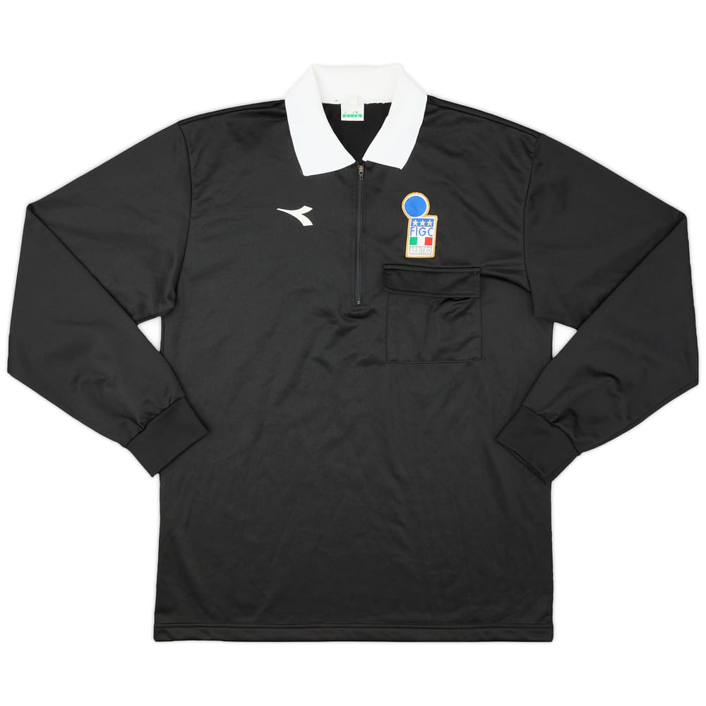 1990s Italy FIGC Diadora Referee L/S Shirt - 9/10 - (XL)