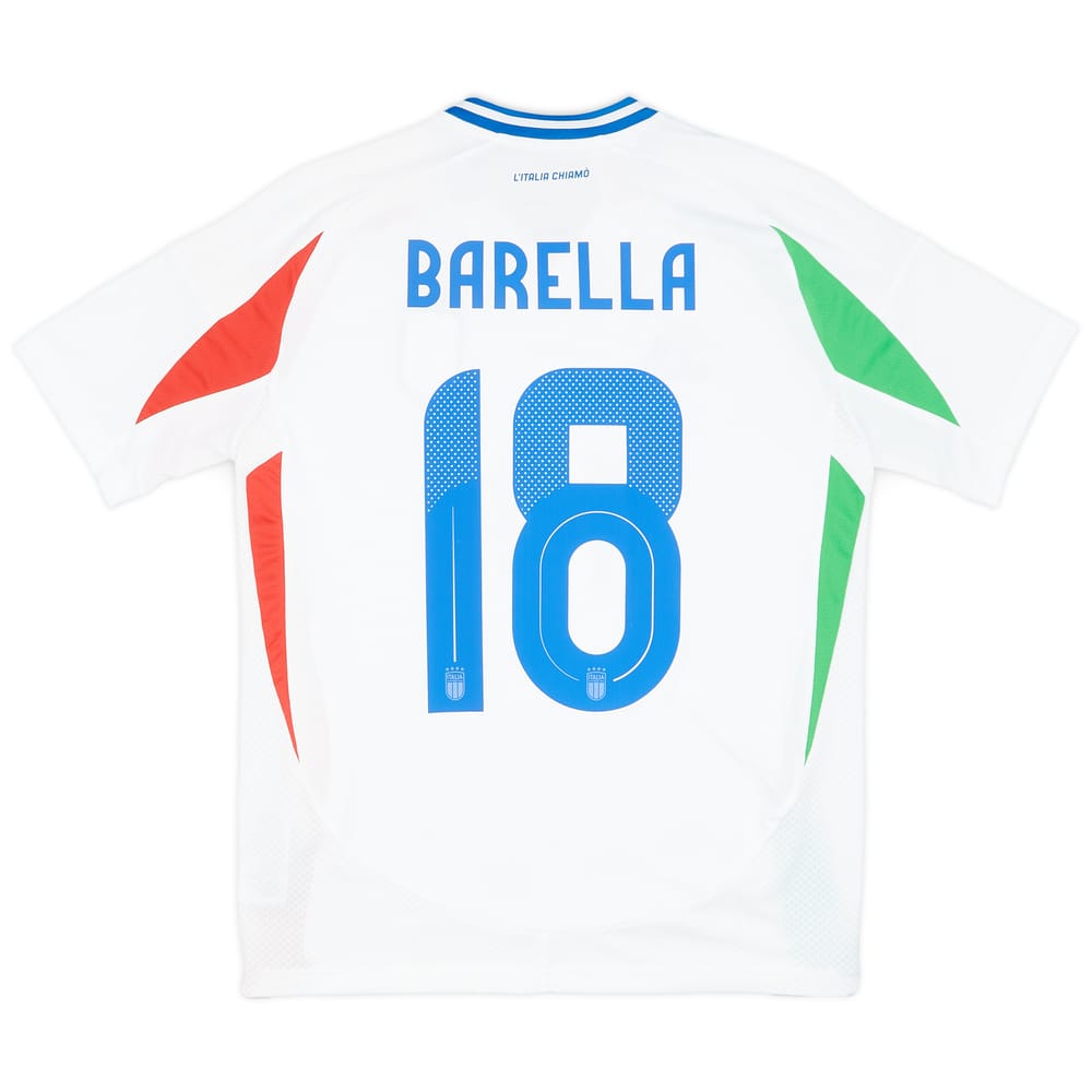 2024-25 Italy Away Shirt Barella #18 (Youths)