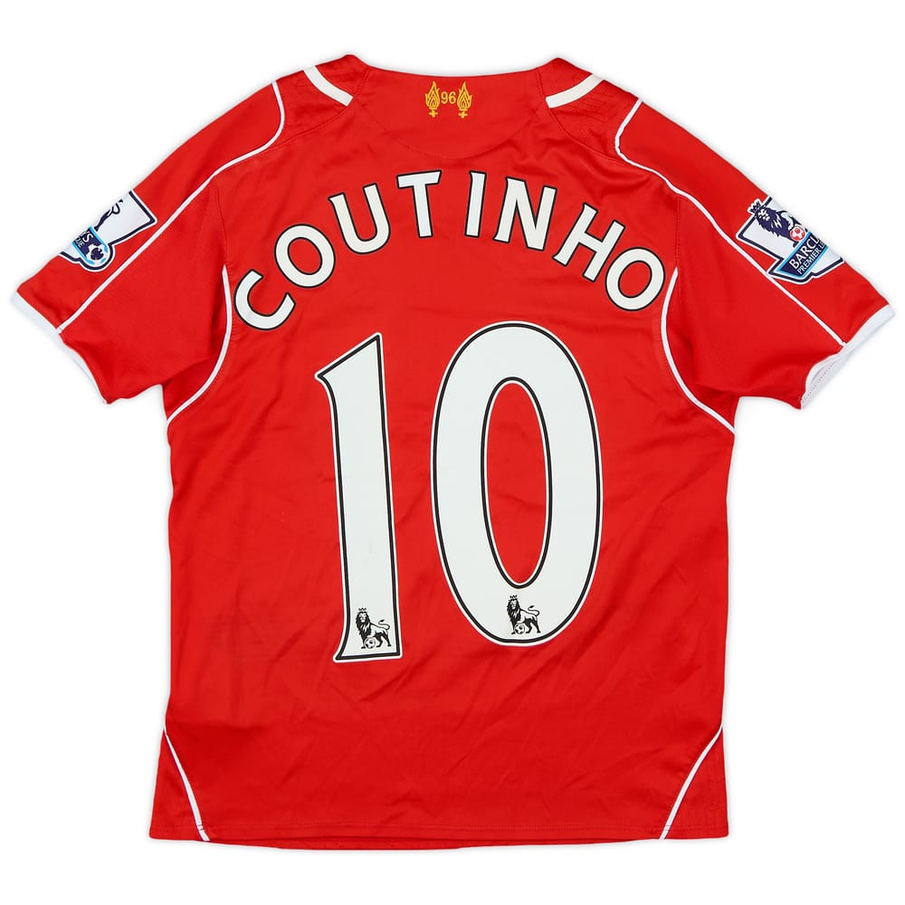 2014-15 Liverpool Home Shirt - 7/10 - (S.Boys)