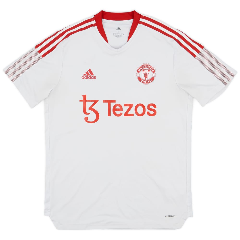 2021-22 Manchester United Staff Issue adidas Training Shirt DT - 5/10 - (L)