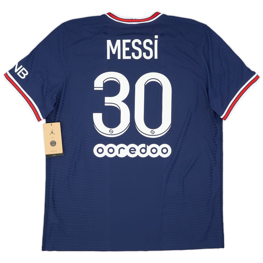 2021-22 Paris Saint-Germain Authentic Home Shirt Messi #30 (XL)