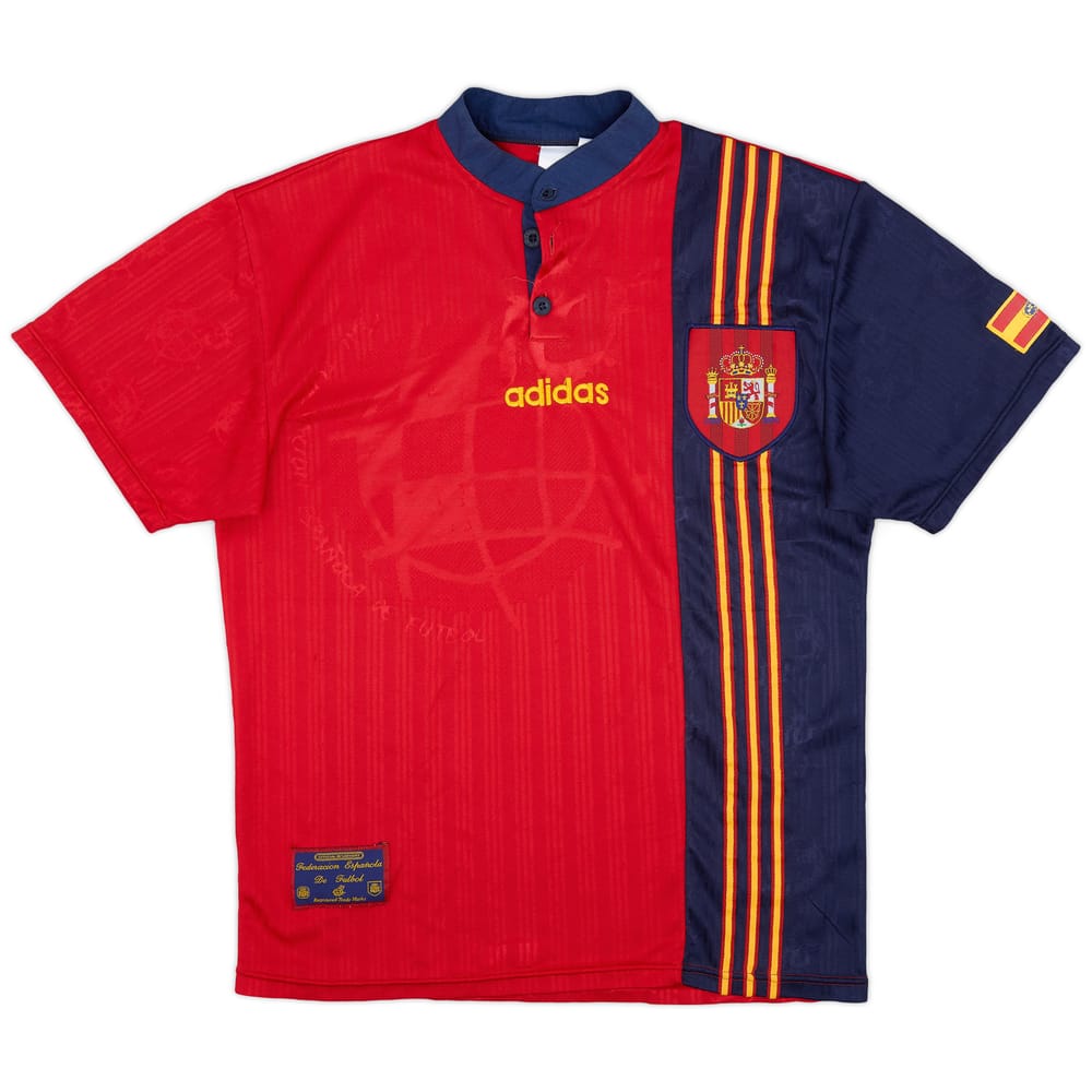 1996-98 Spain Home Shirt - 8/10 - (XL.Boys)