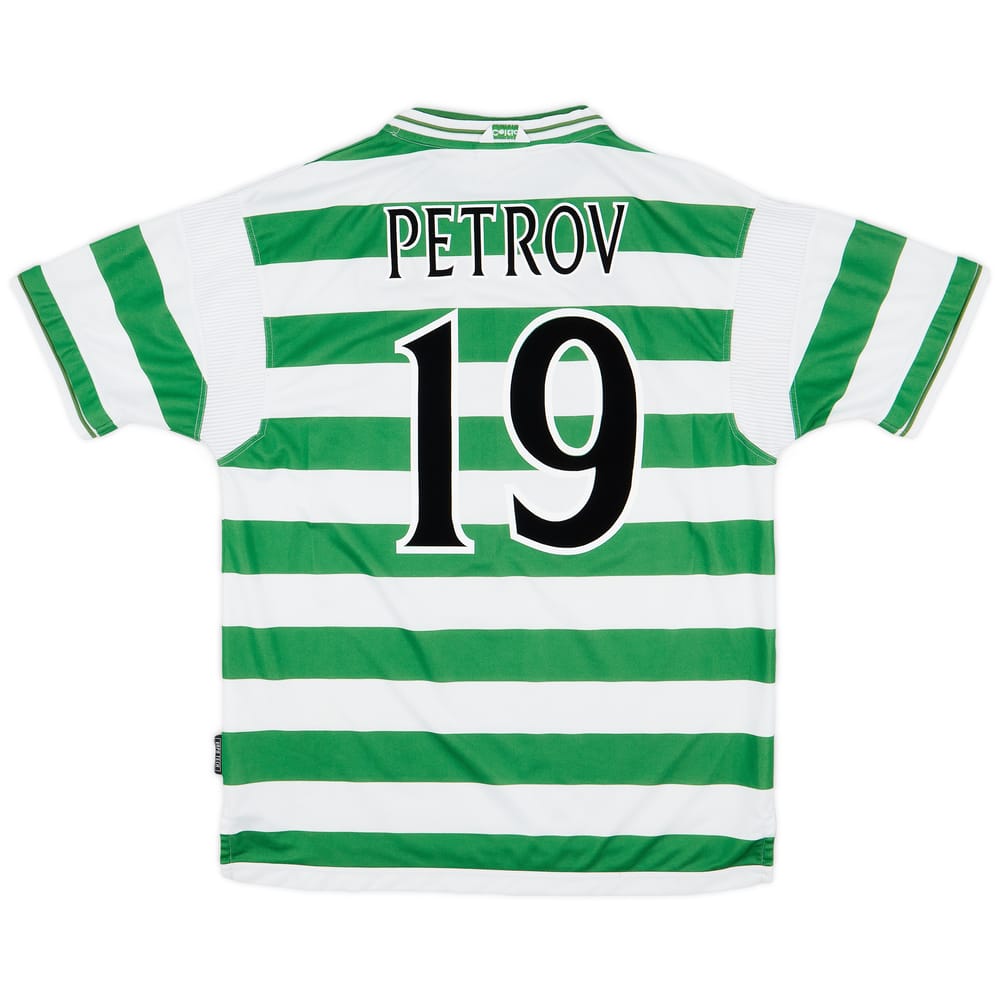 1999-01 Celtic Home Shirt Petrov #19 - 8/10 - (XL)