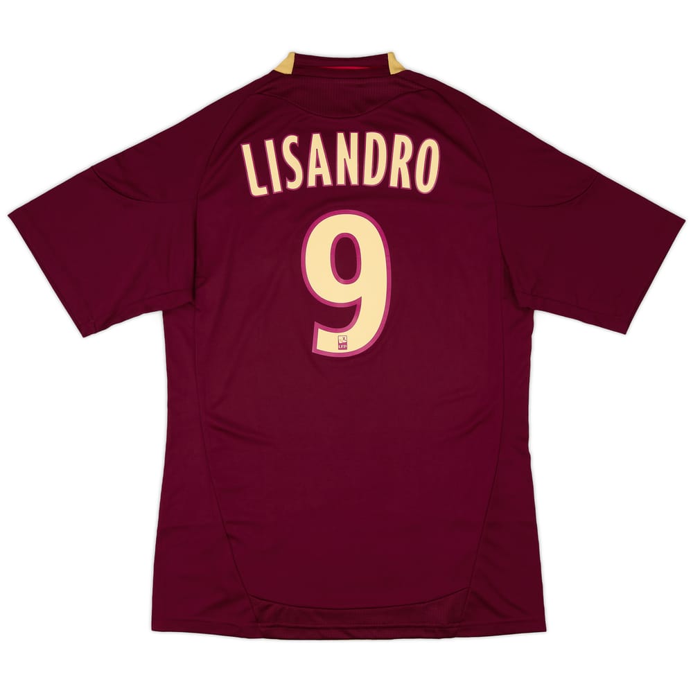 2010-11 Lyon Away Shirt Lisandro #9 (M)