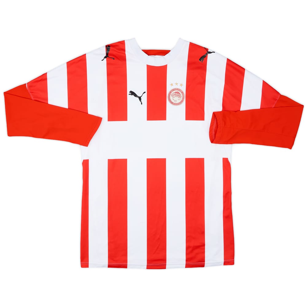 2006-07 Olympiakos Home L/S Shirt - 5/10 - (L)