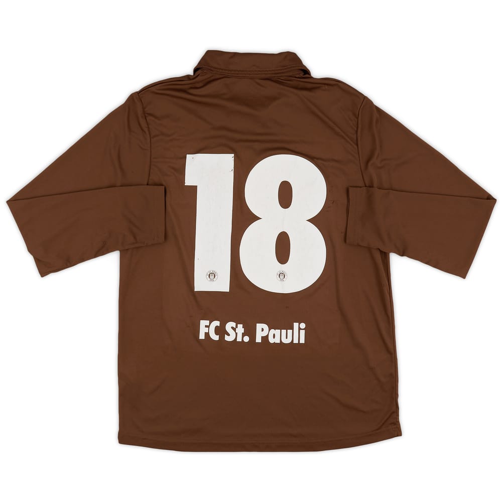 2009-10 St Pauli Home L/S Shirt #18 - 4/10 - (L)