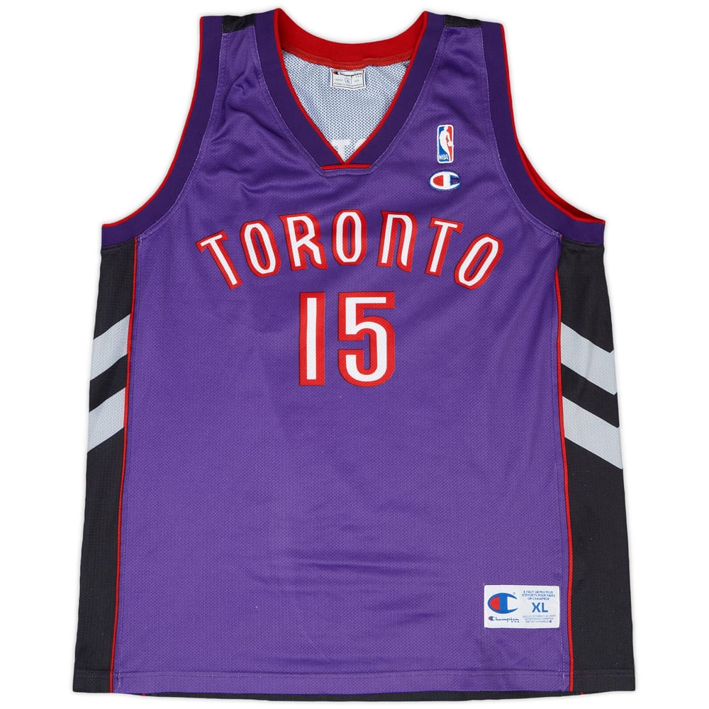 1999-03 Toronto Raptors Carter #15 Champion Away Jersey - 9/10 - (XL)