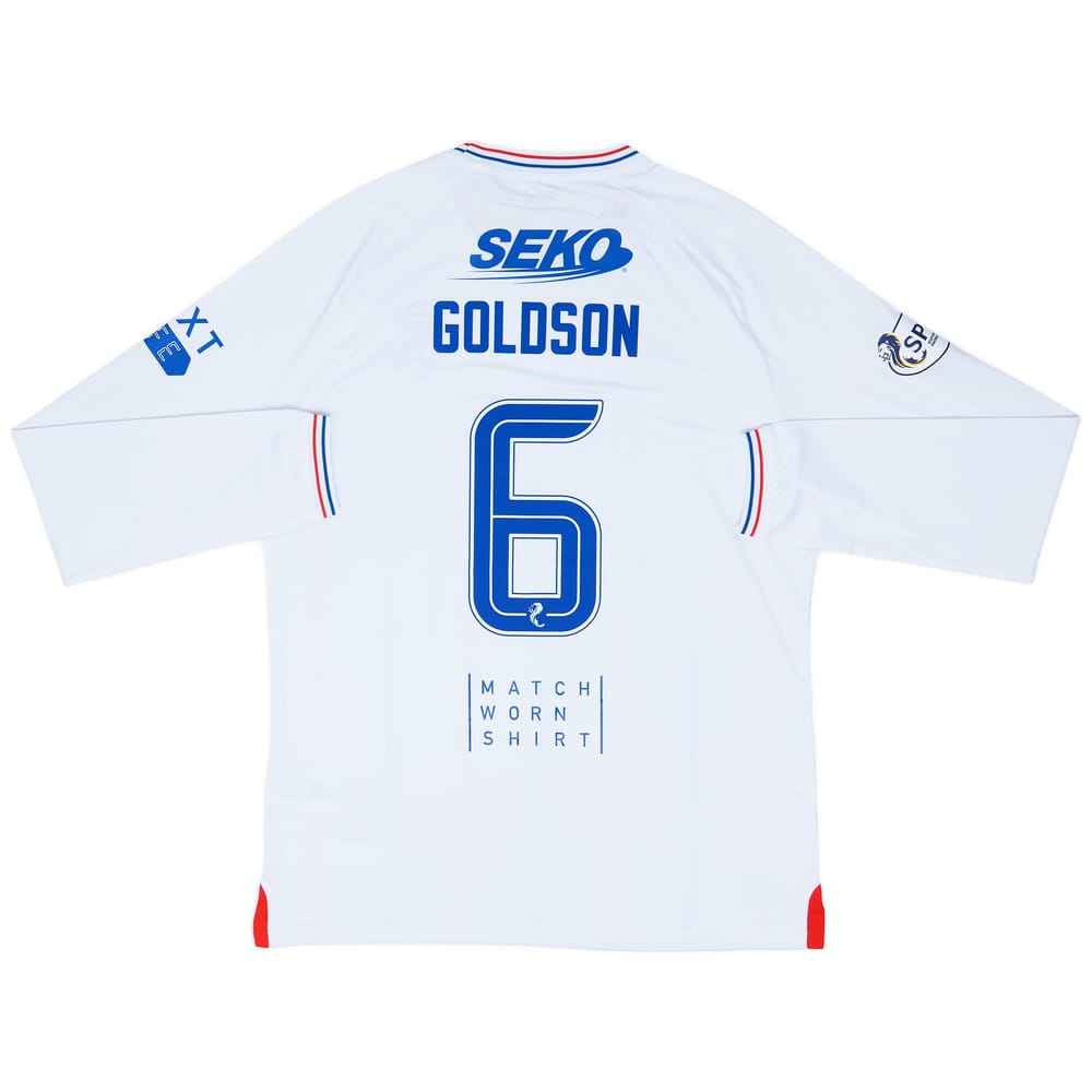2023-24 Rangers Match Issue Away Shirt Goldson #6