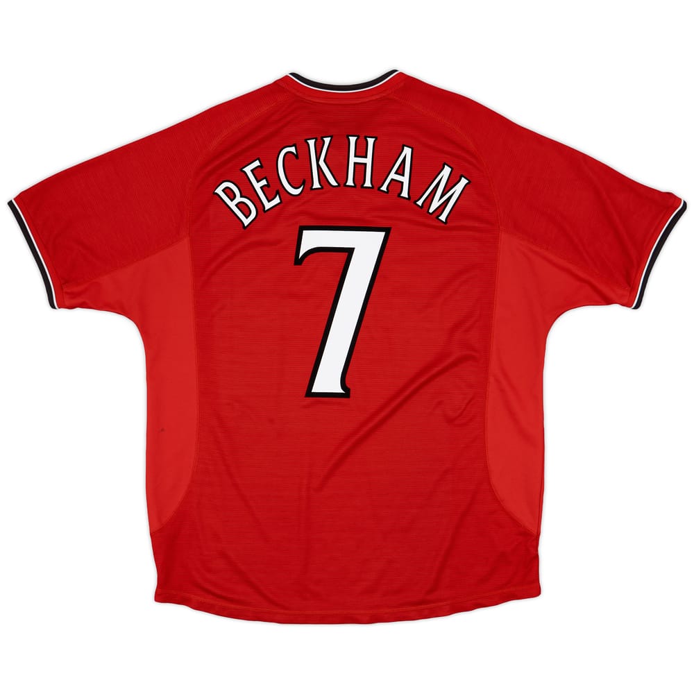 2000-02 Manchester United Home Shirt Beckham #7 - 5/10 - (XL)