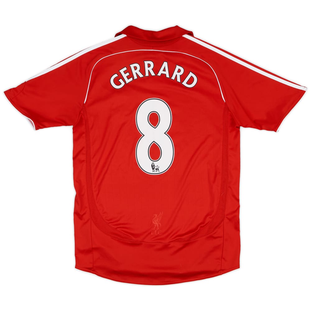 2006-08 Liverpool Home Shirt Gerrard #8 - 7/10 - (S)