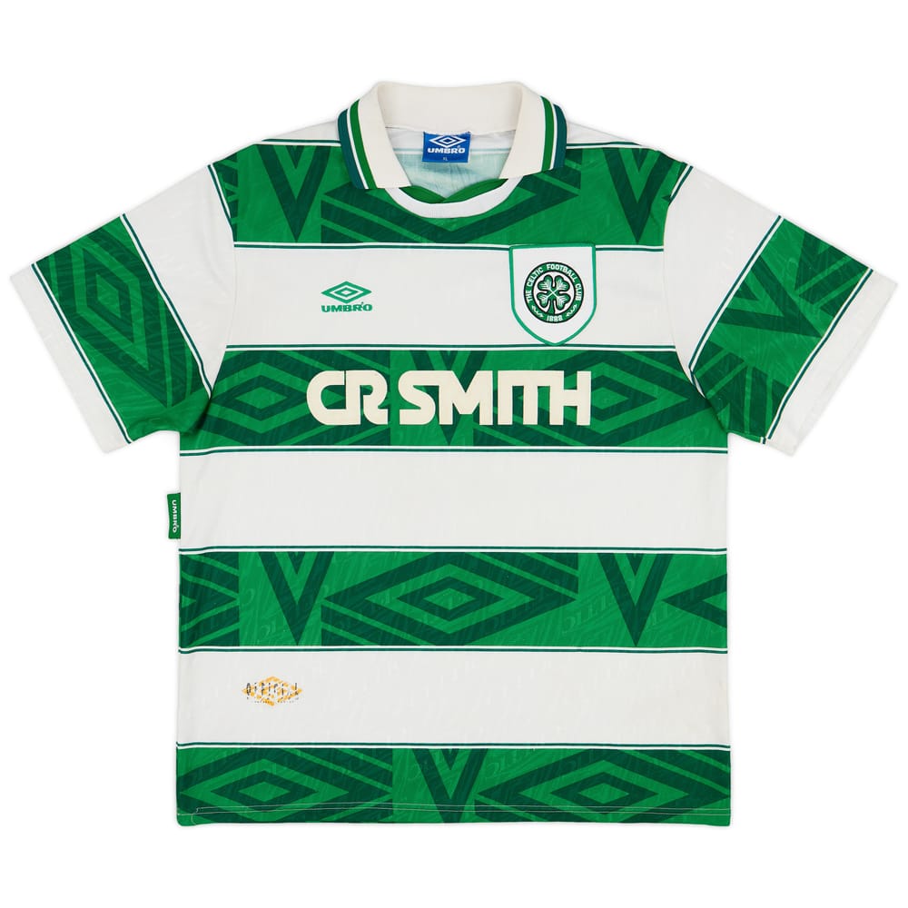 1993-95 Celtic Home Shirt - 8/10 - (XL)