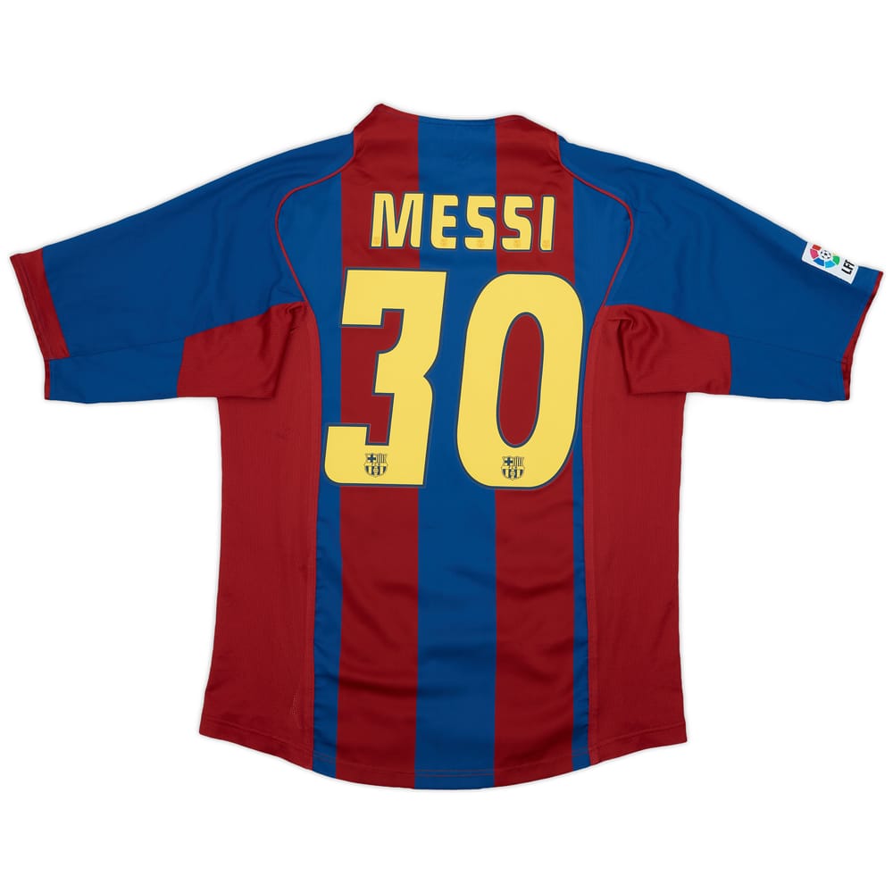 2004-05 Barcelona Home Shirt Messi #30 - 6/10 - (L)