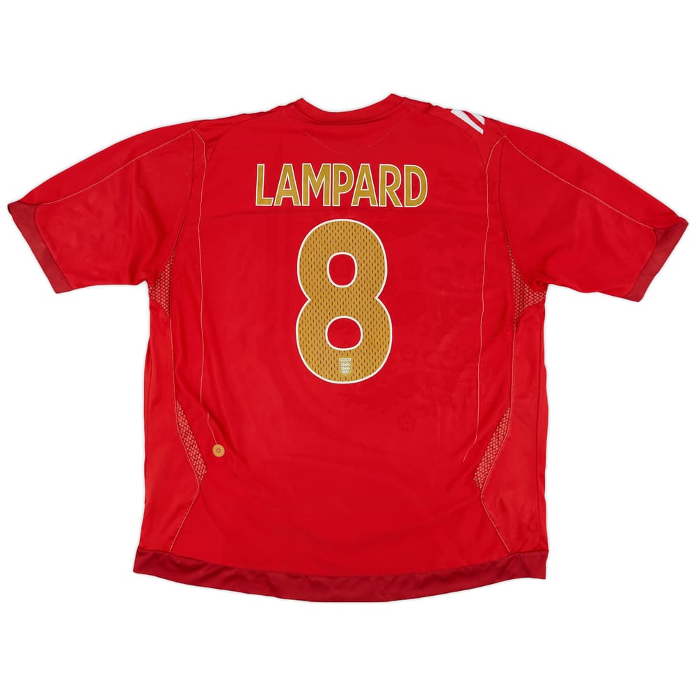 2006-08 England Away Shirt Lampard #8 - 5/10 - (XXL)