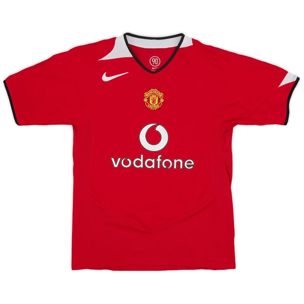 2004-06 Manchester United Home Shirt - 8/10 - (M.Boys)