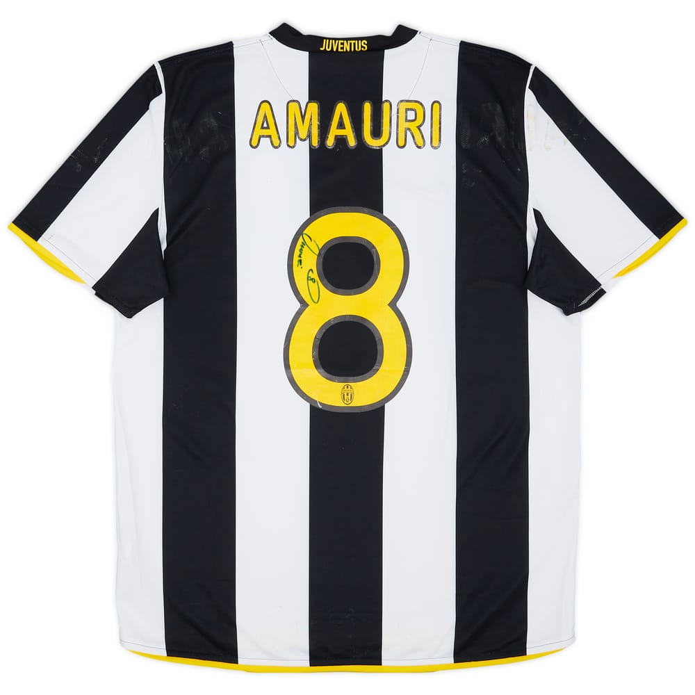 2008-09 Juventus Signed Home Shirt Amauri #8 - 5/10 - (L)